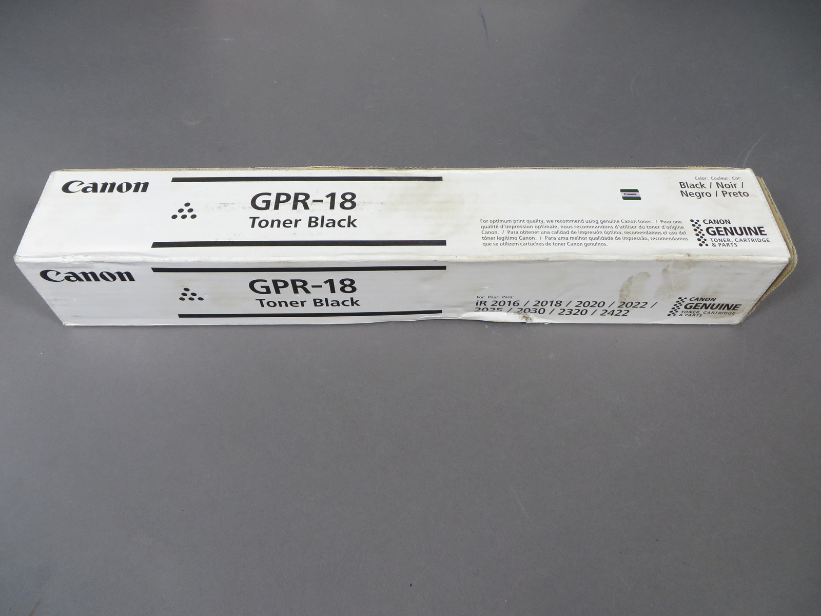 Genuine Canon GPR-18 Black Toner For Imagerunner 2016 2022 2025 2030 0384B003BA