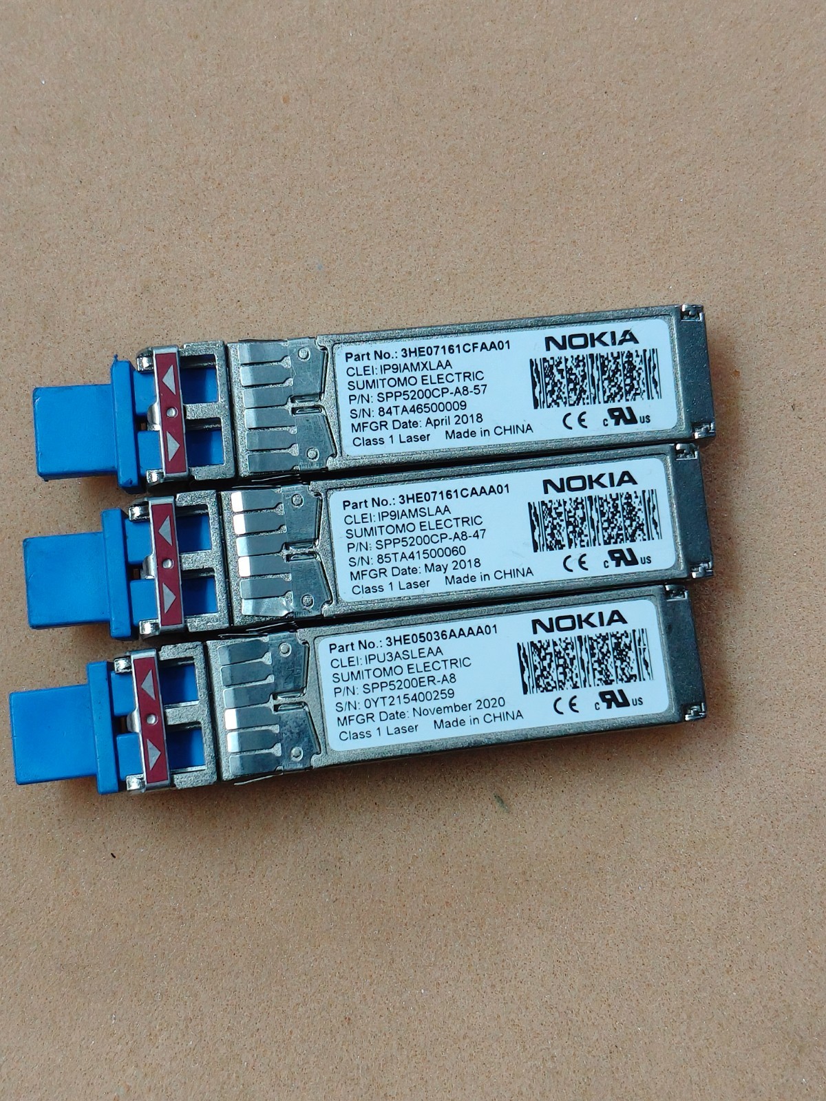Nokia 3HE07161CFAA01 SFP+ CWDM 10Gb 1571nm 40km Non-China counterfeits