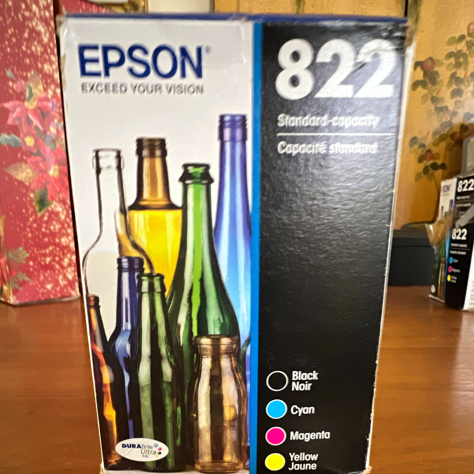 Epson 822 Genuine/Original Standard-Capacity Ink Set BK/C/M/Y