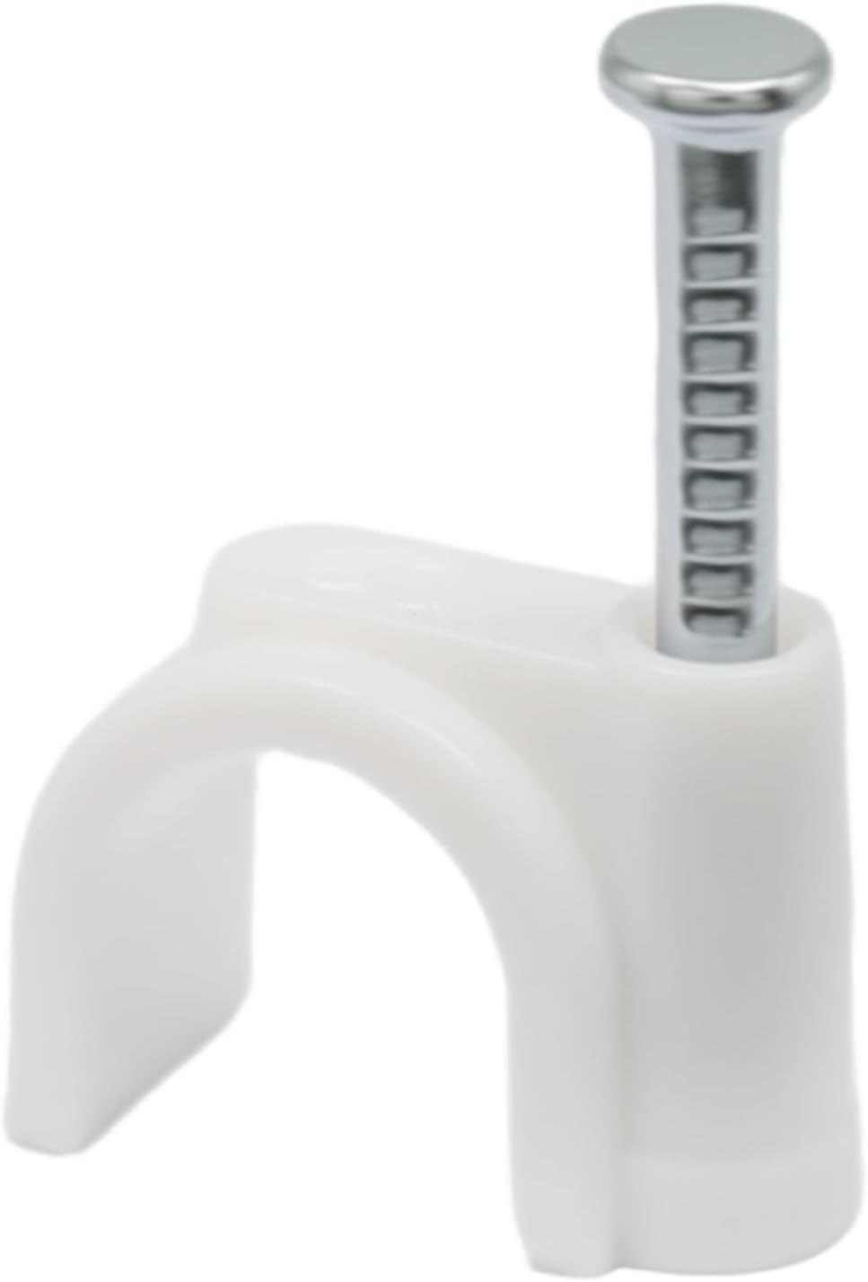 100 Pcs Flat Cable Clips 8Mm PE White