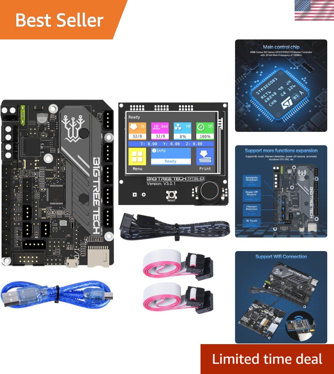 SKR Mini E3 V3.0 Control Board + E3 V3.0.1 Touch Screen