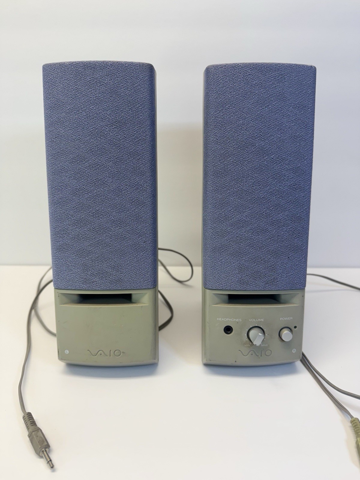 Sony VAIO PCVA-SP2 Powered Speaker System Vintage Computer Speakers Untested
