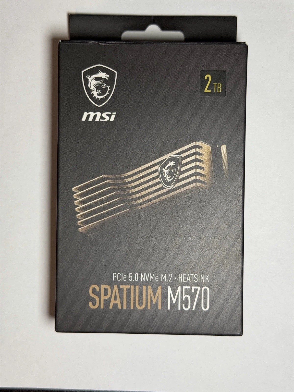 MSI SPATIUM M570 PCIe Gen5 NVMe M.2 2TB Internal SSD Heatsink