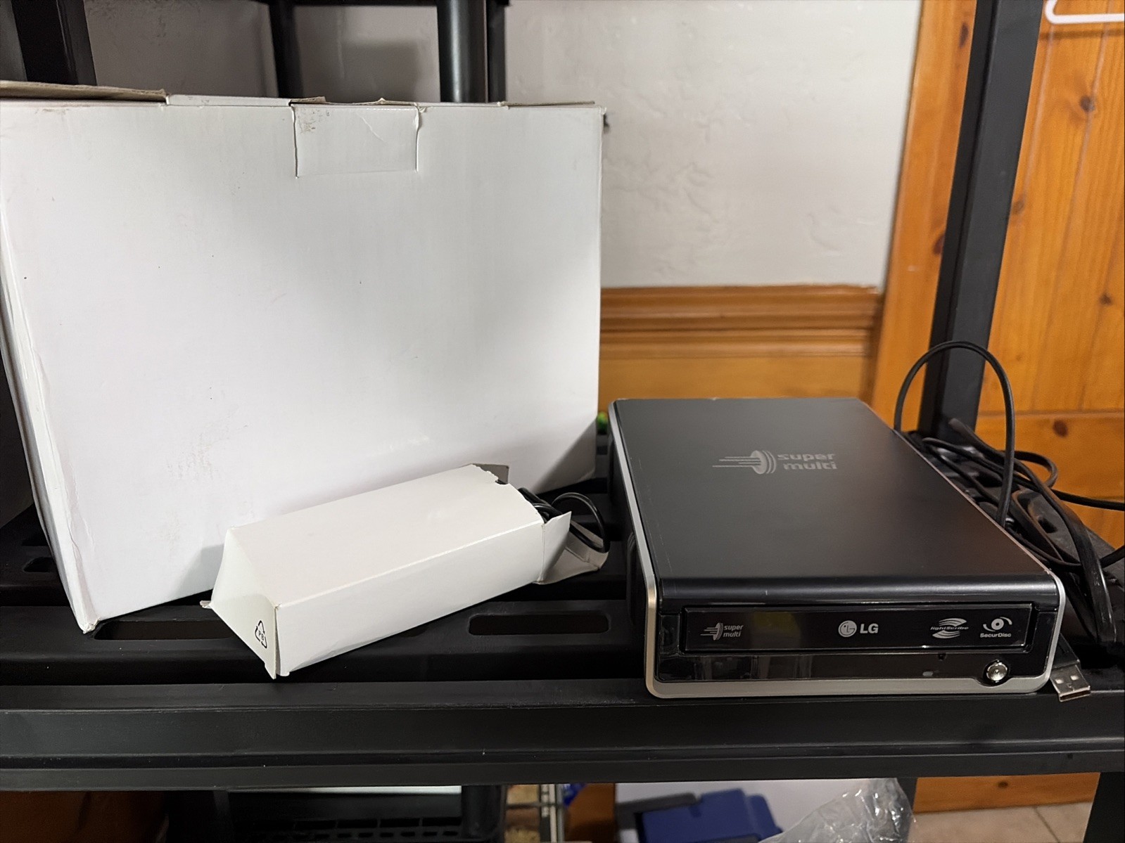 LG GSA-E60L External Super Multi DVD Rewriter 20X USB LightScribe Open Box NOS