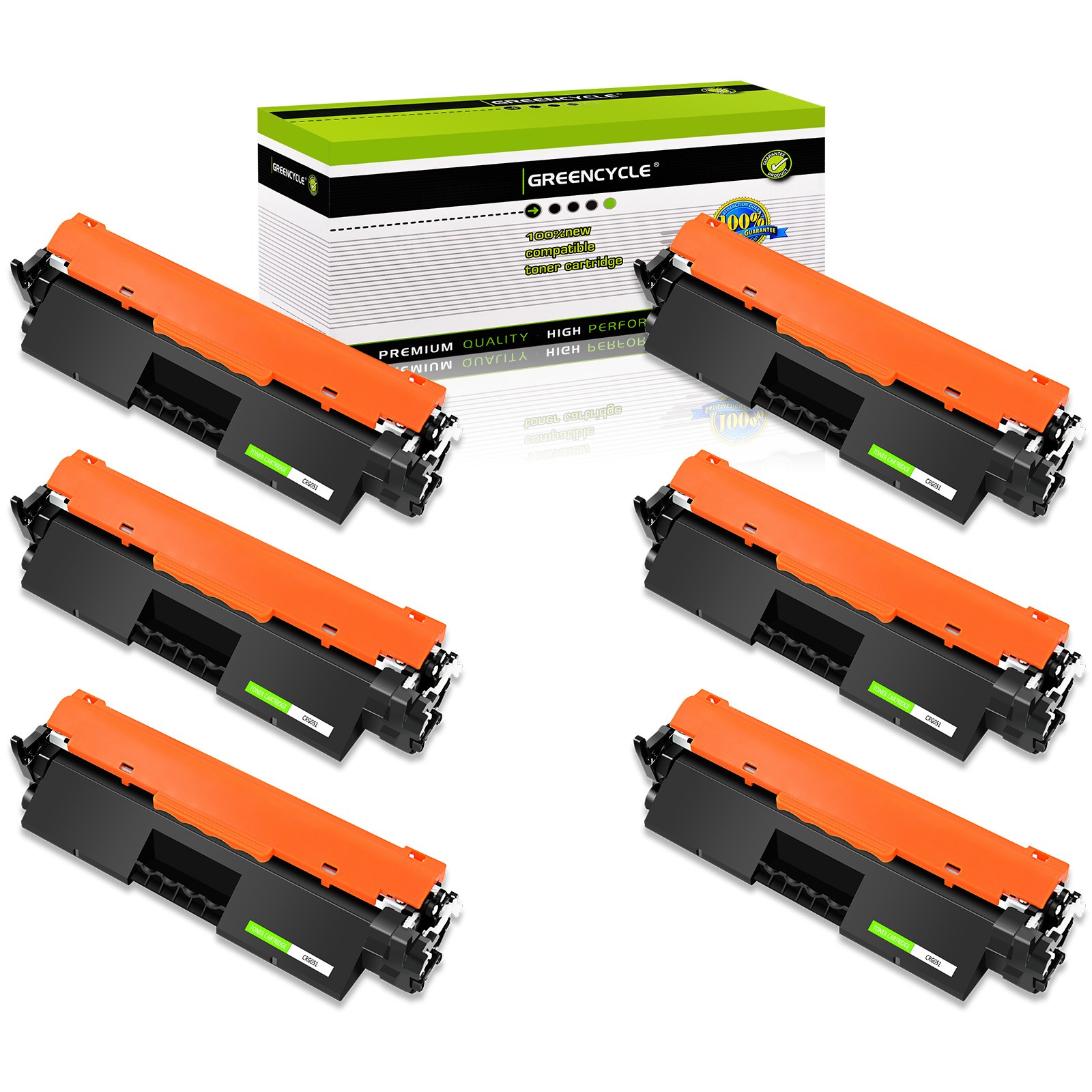 6PK CRG051H Toner Cartridge Fit For Canon IMAGECLASS 2169C001AA LBP162dw MF264dw