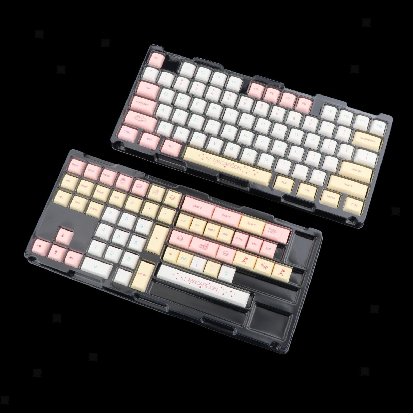 131 Keys PBT Keycaps Easy to Read Waterproof Xda Profile for Desktop Laptop