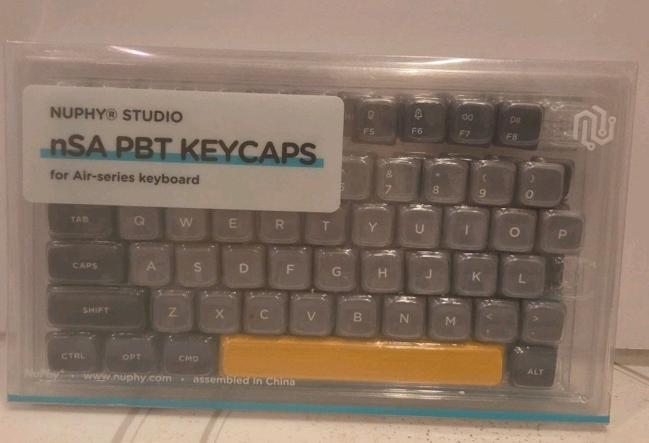 Nuphy nSA PBT Keycaps Set for Air96 Keyboard ANSI Layout 104 Keys Open Box