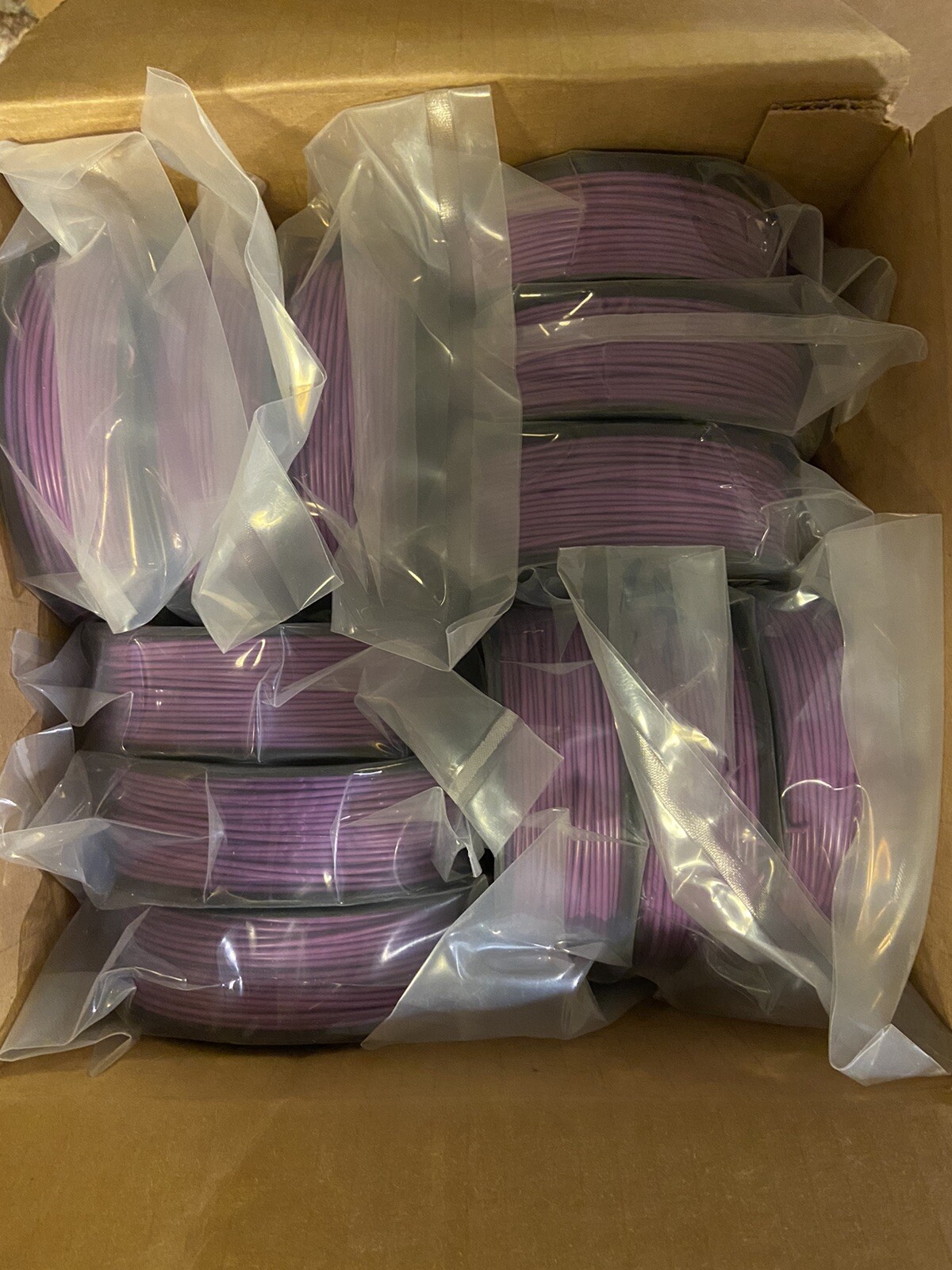 ABS Filament 1.75mm 6000ft 6.25kg 24 Spools Of 250ft Purple ABS