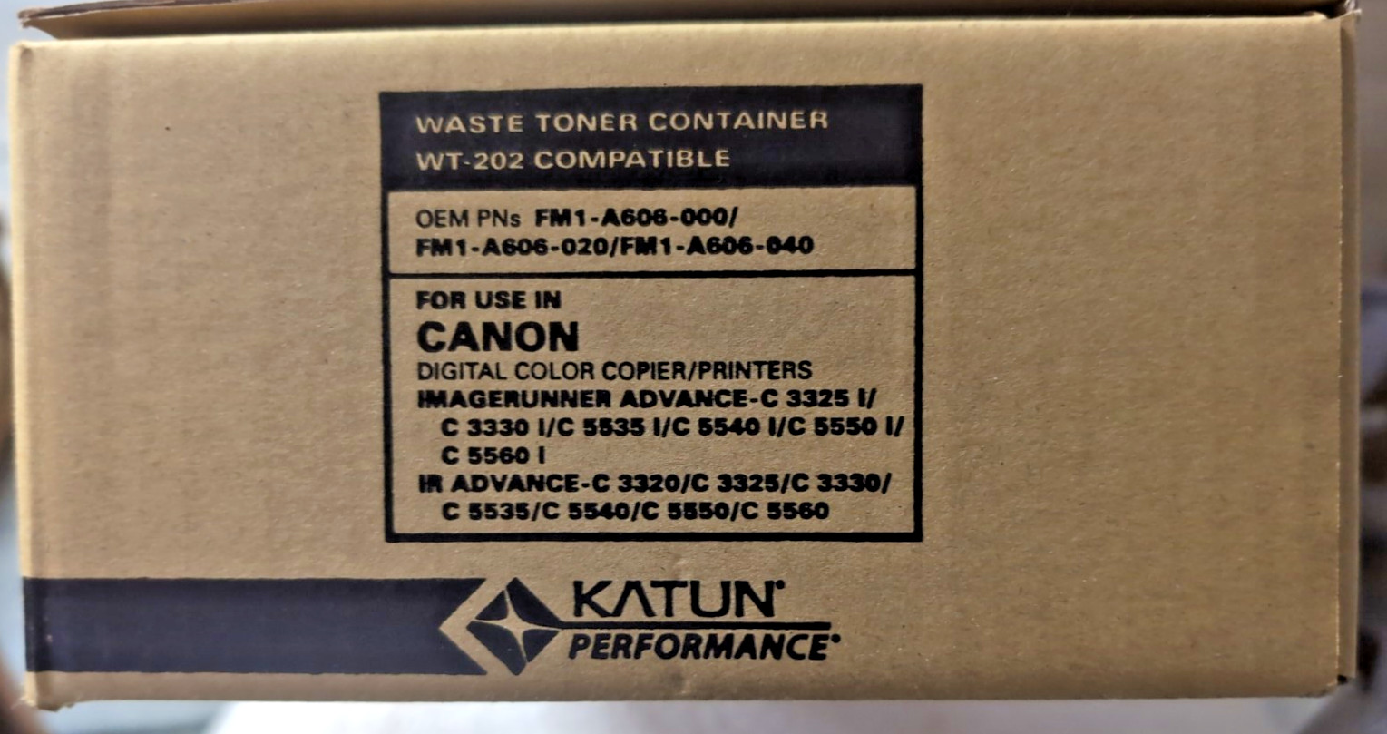Katun Performance Waste Toner Container WT-202 Compatible OEM PNs FM1 - A606-000