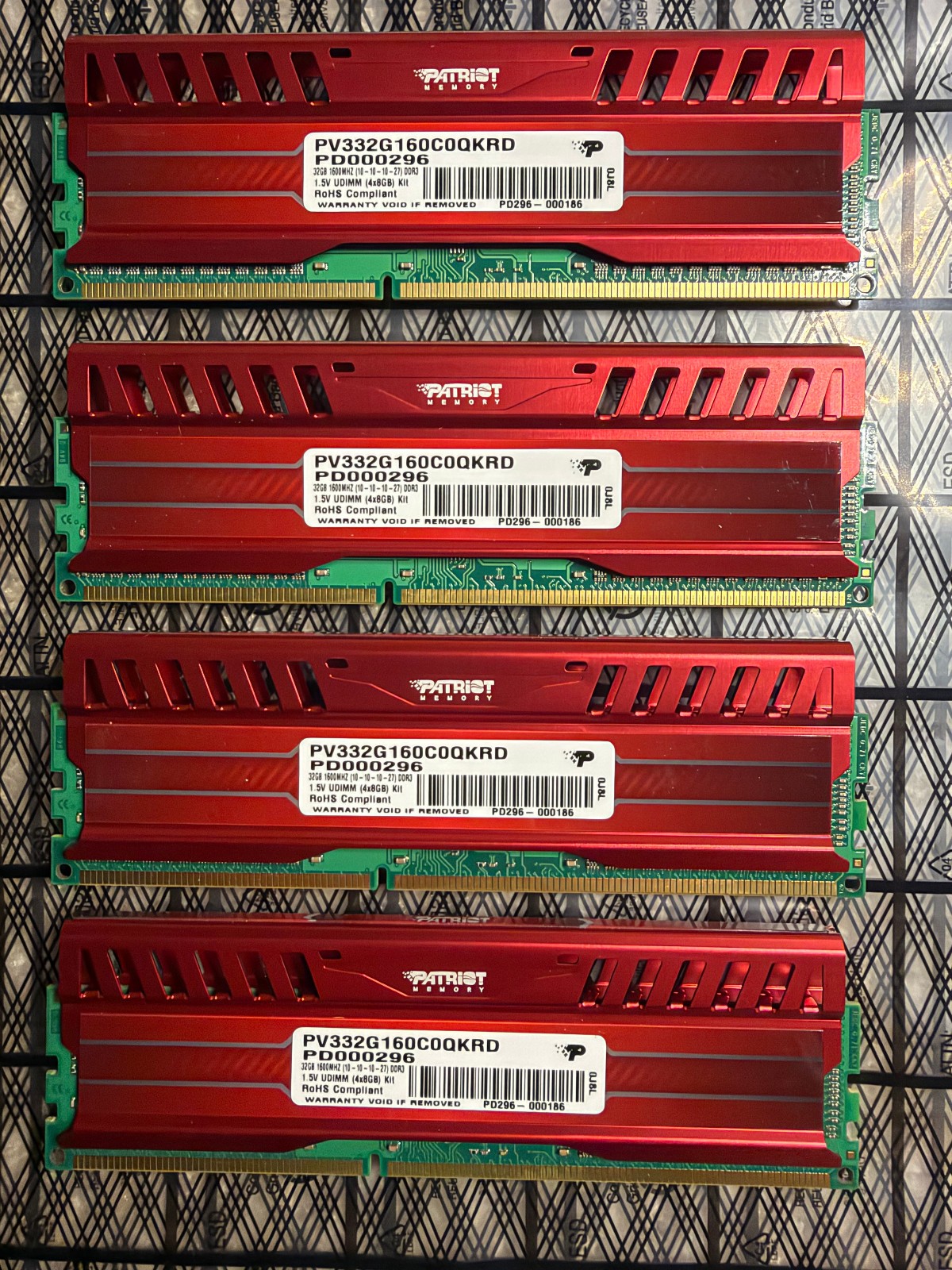 PATRIOT VIPER 32GB (4X8GB) 1600MHz DDR3 RAM MEMORY PV332G160C0QKRD