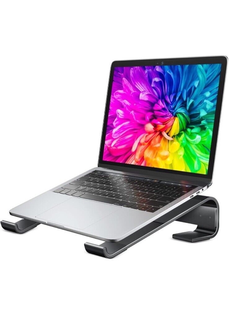 Laptop Stand for Desk, Ergonomic Detachable￼ Laptop Riser, Black, Mac, Dell, La.