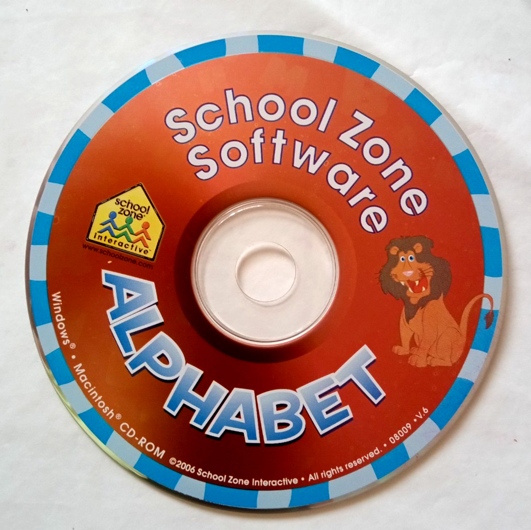 School Zone Interactive Software Alphabet CD-Rom Windows/Mac