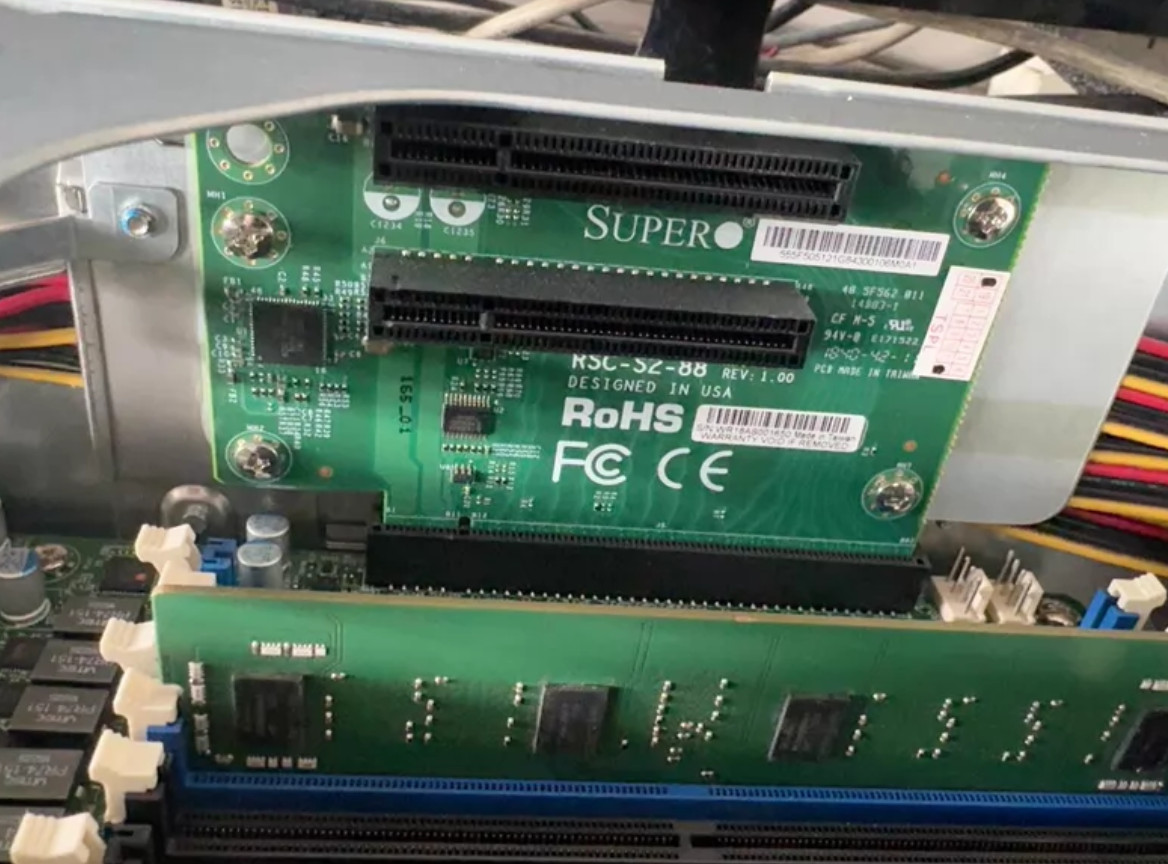 Supermicro 2U PCI-E expansion card RSC-S2-88 Version 1.0 without bracket cage