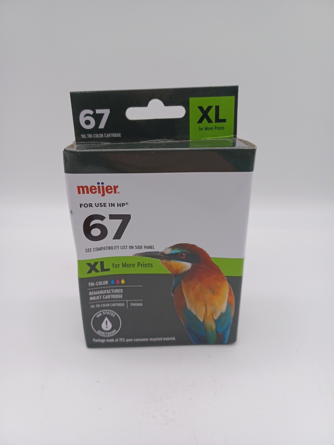 NEW Meijer for HP Deskjet 67XL Tri-Color Ink Cartridge