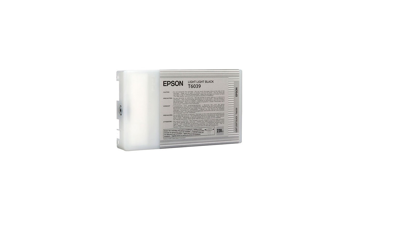 Epson Light Light Black UltraChrome K3 Ink Cartridge 220mL T603900
