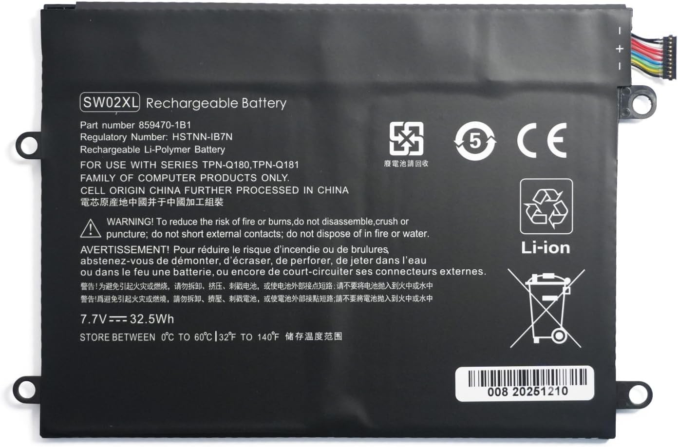 SW02XL 859470 421 859517 855 HSTNN IB7N HSTNN LB7N 859470 1B1 TPN Q180 TPN Q181
