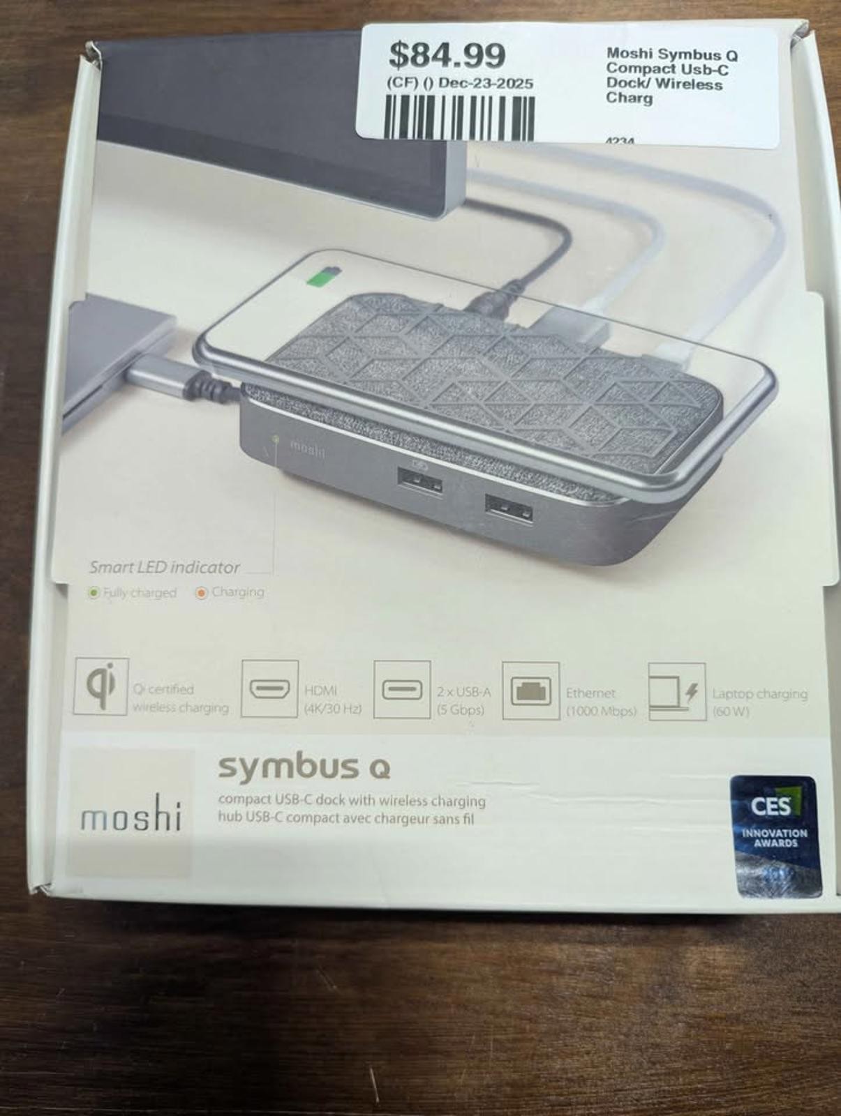Moshi Symbus Q, Compact USB-C, Dock/Wireless Charger