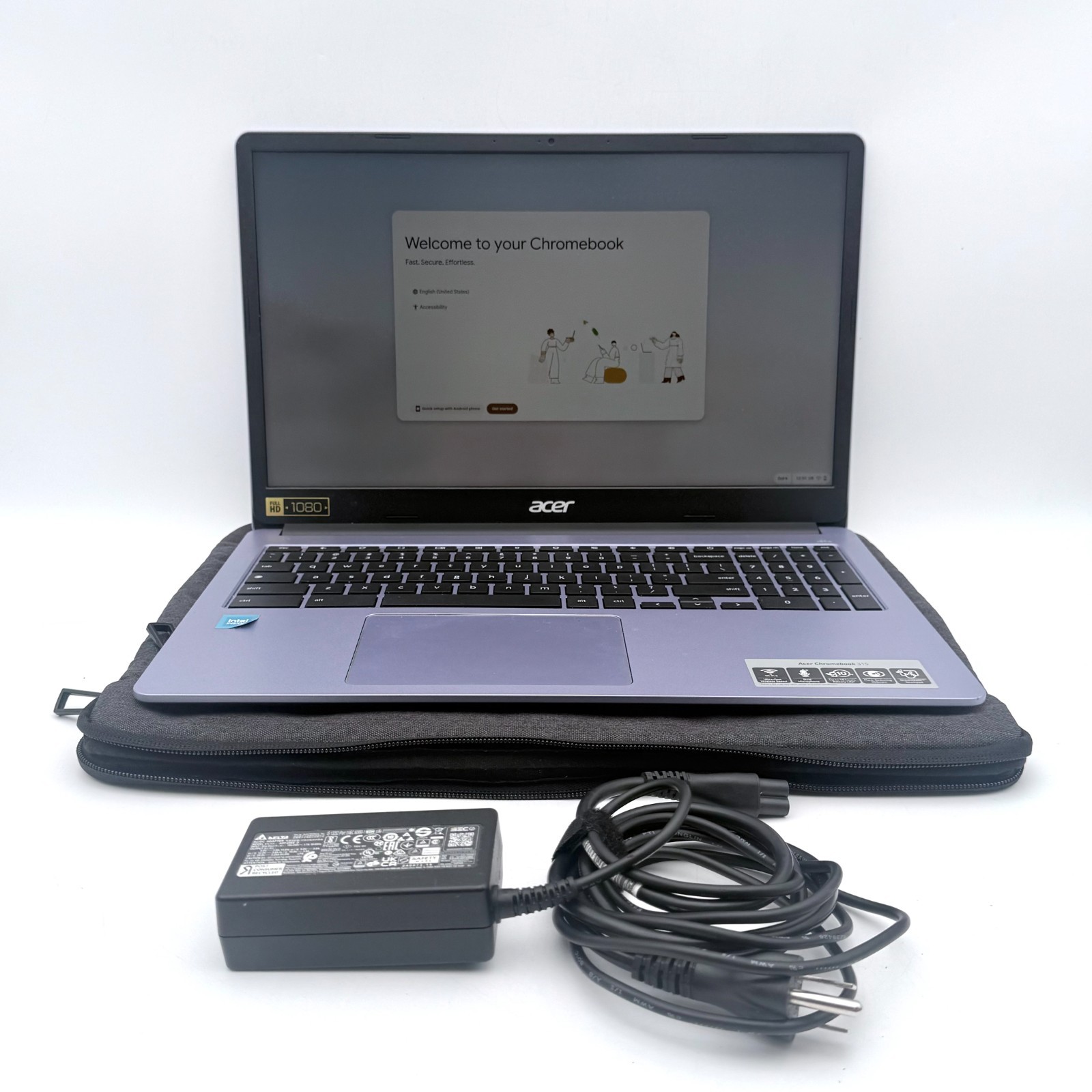 Acer Chromebook 315 N21Q9 CB315-4H15.6" - Purple, Intel N4500, 4GB RAM, 64GB