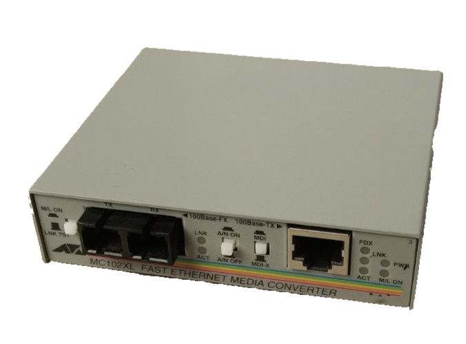 ATI AT-MC102XL Fast Ethernet to Fiber Media Converter NOS Allied Telesyn