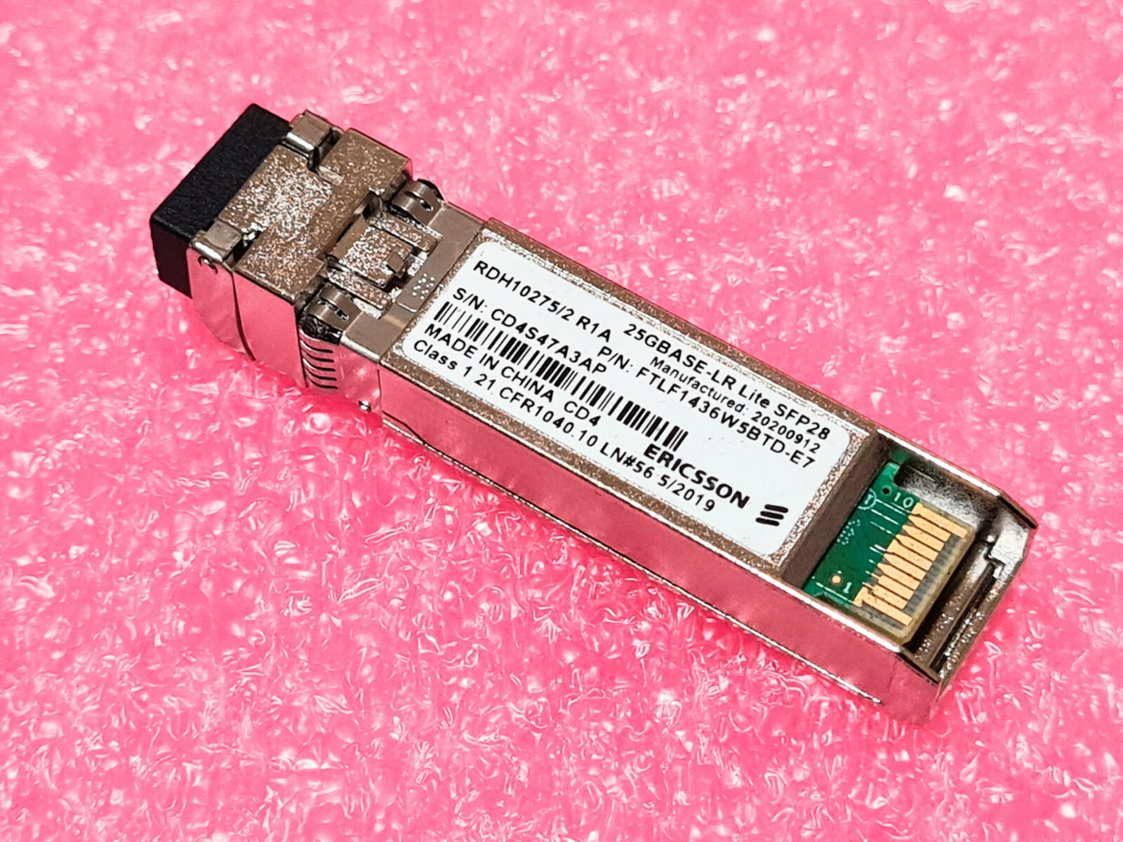 FINISAR / ERICSSON SFP28 25GBASE-LR  1310nm I-Temp FTLF1436W5BTD -E7