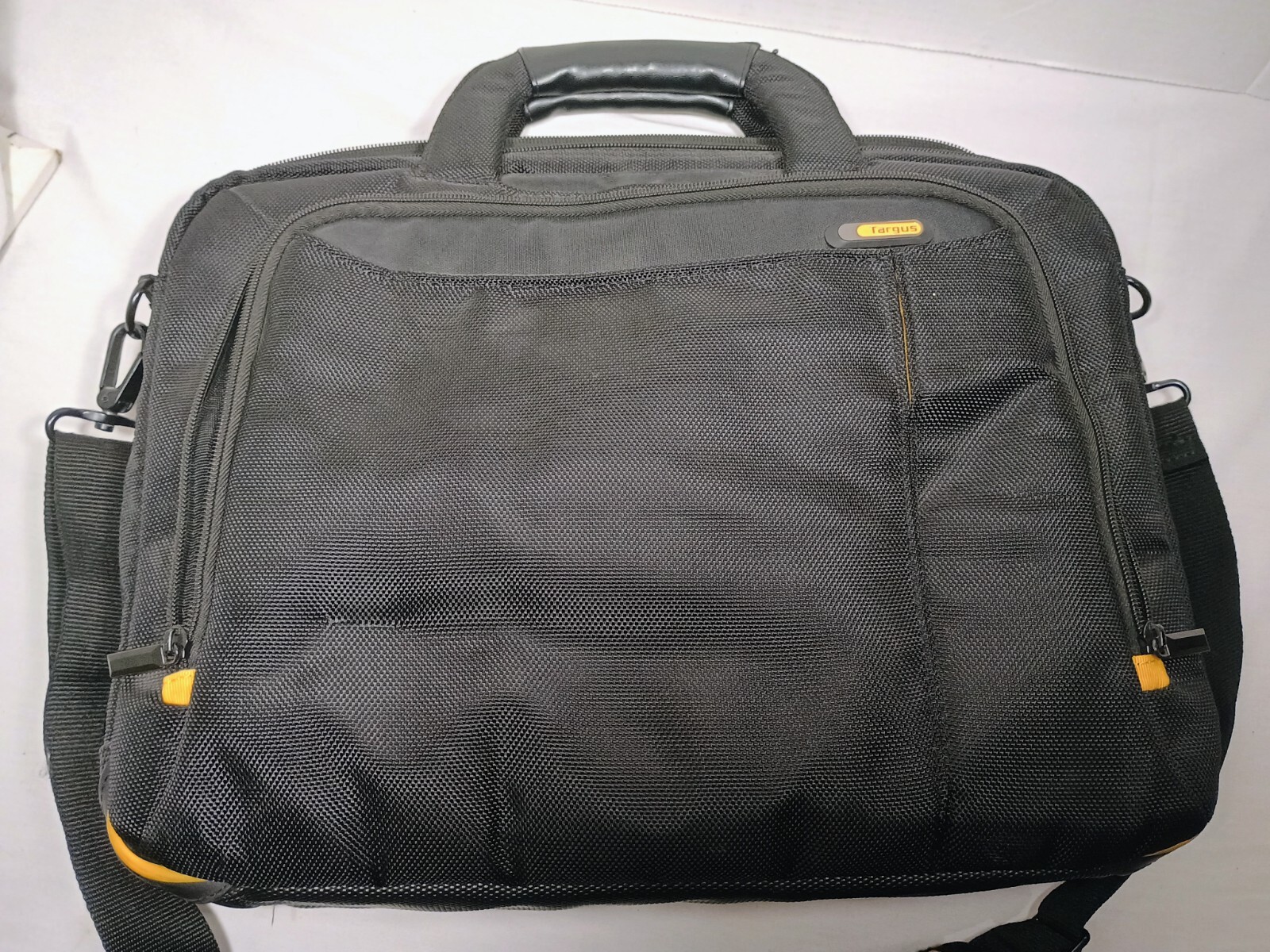 Targus Safeport Topload Computer Case Bag Black Orange Accents Excellent Cond