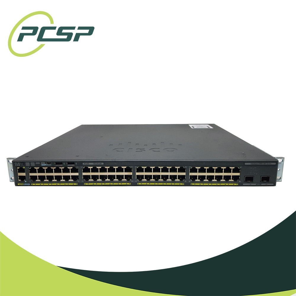 Cisco WS-C2960XR-48TD-I 48-Port GbE 2x10G SFP+ 2x SFP+ Stack IP Lite