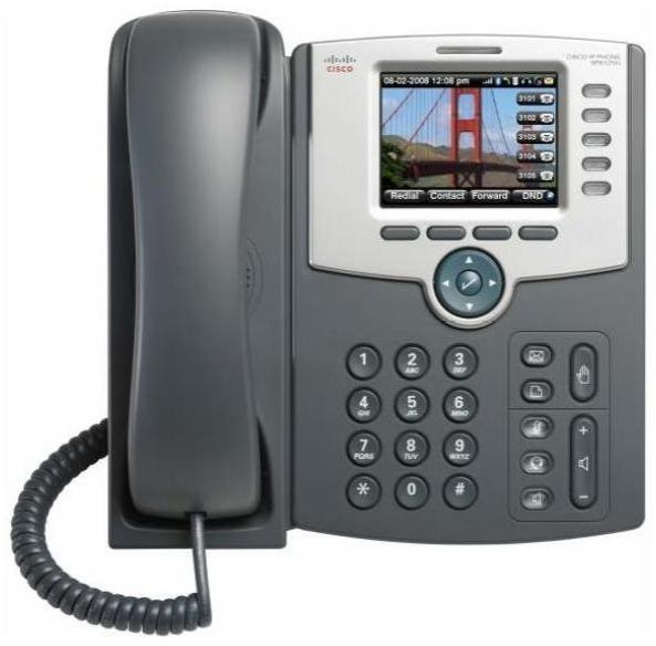 Cisco SPA525G2 Color Display 5-Line IP Office Phone w/Handset & Stand - In Box