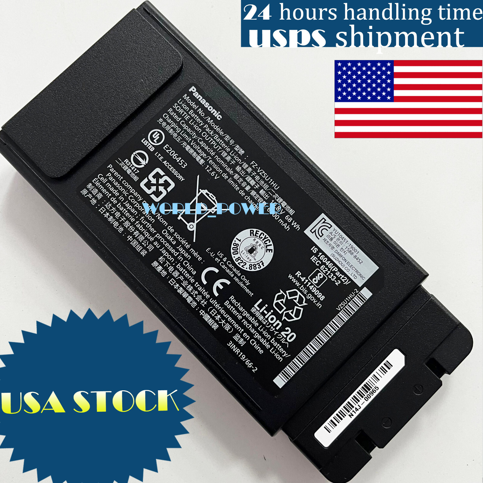 New Genuine FZ-VZSU1HU battery For PANASONIC TOUGHBOOK FZ-55 Mk1 and Mk2 models