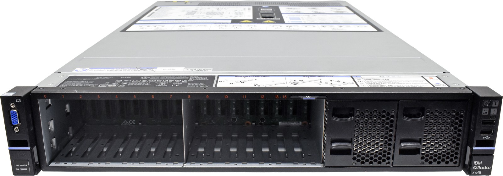 IBM QRadar xx48 Server without CPU 2x HS 0GB PC4 16x SFF M5210 4412Q3B