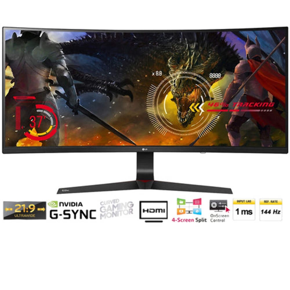 LG 34UC89G-B 34-Inch 21:9 Curved UltraWide IPS Gaming Monitor with G-SYNC - NEW