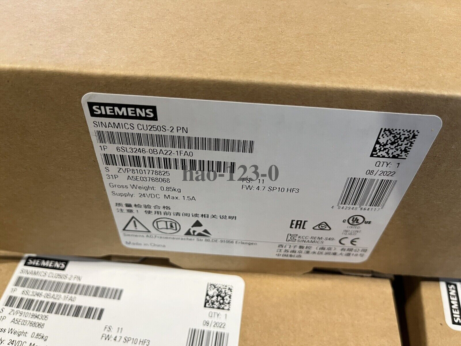 1PC Siemens SINAMICS Power Controller 6SL3246-0BA22-1FA0 In stock Fast shipping