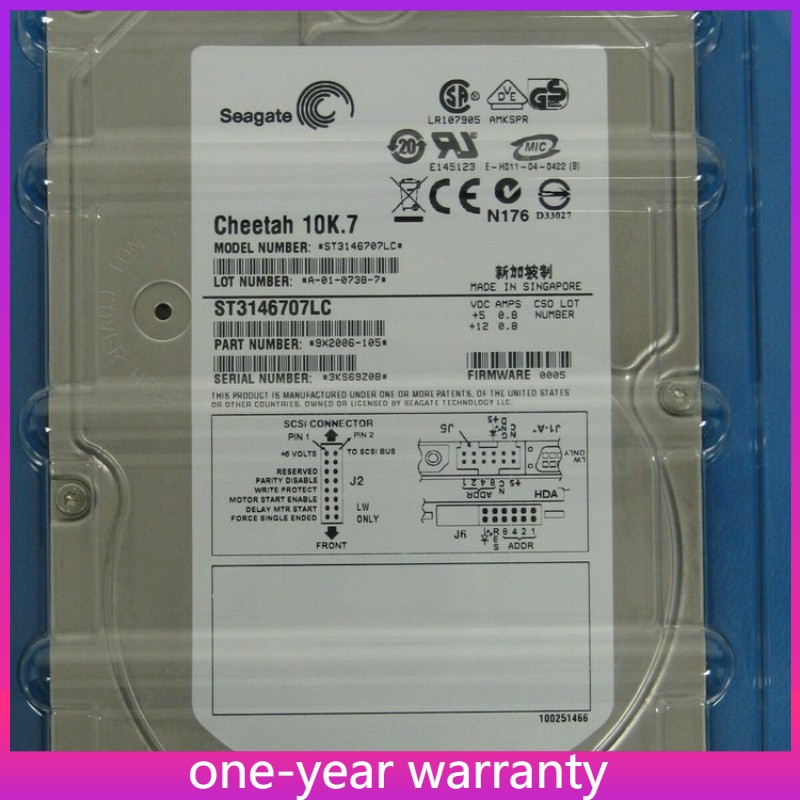 ST3146707LC SEAGATE  146GB 10K 3.5" U320 SCSI HARD DRIVE HDD