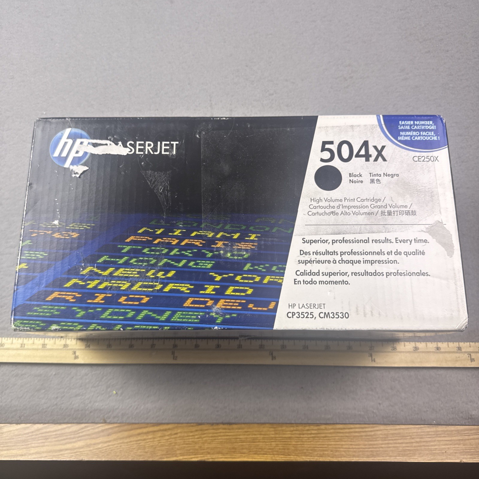 Genuine HP LaserJet 504x Black Toner Cartridge CE250X New Sealed Box