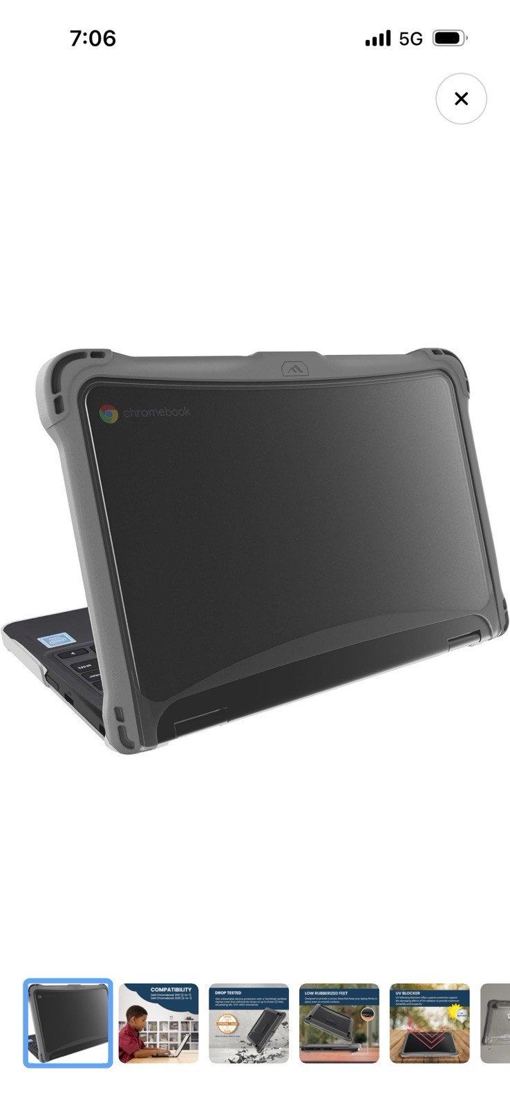 Brenthaven EXO Custom Case Dell Chromebook 3110/3100 11.6” Black