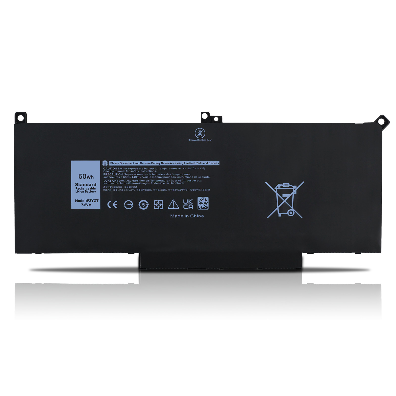 lot 1-100 F3YGT Battery For Dell Latitude E7280 7380 E7480 E7390 7390 7480 7490