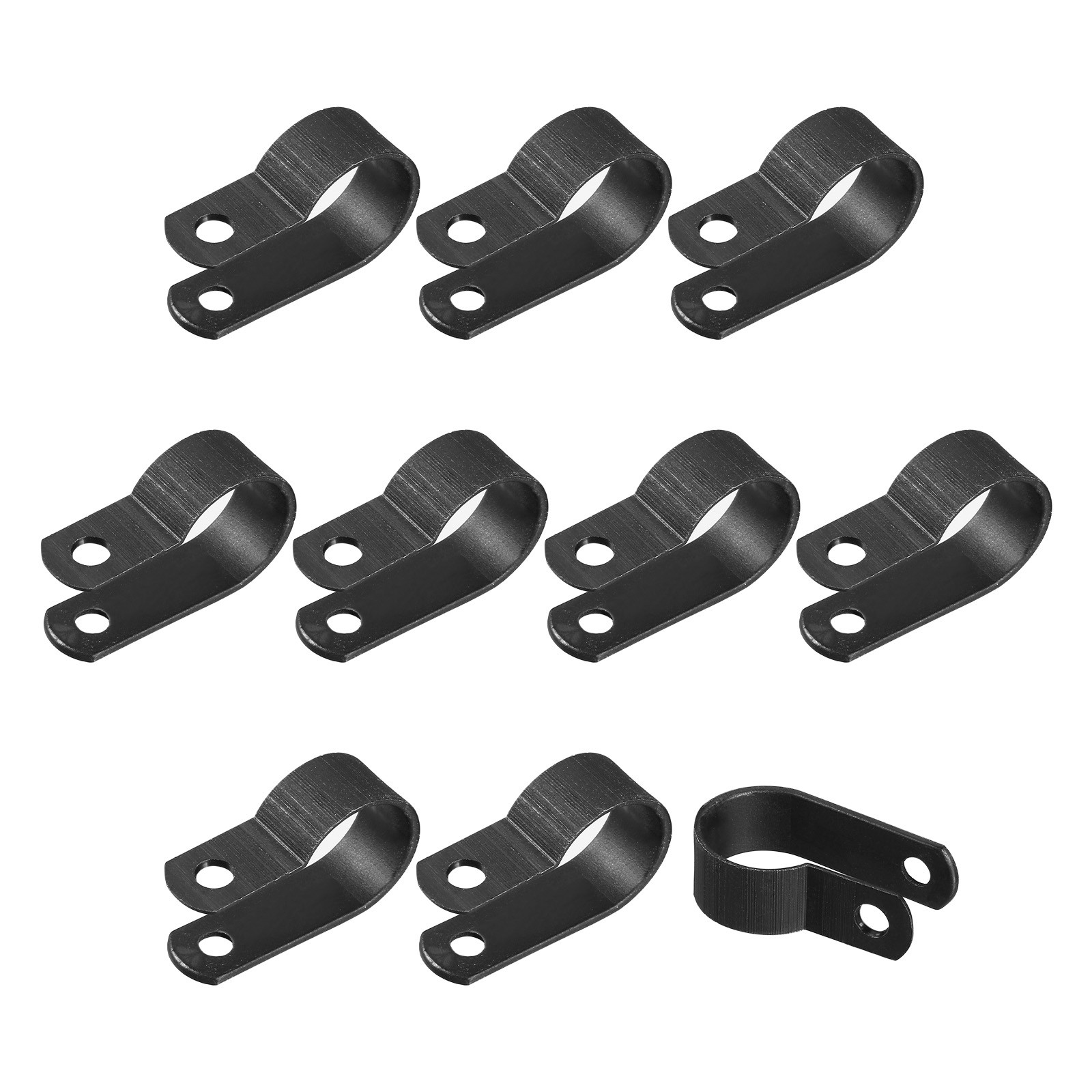 R-type Cable Clips Wire Management Clamp-0.59-inch / Black / 20Pcs