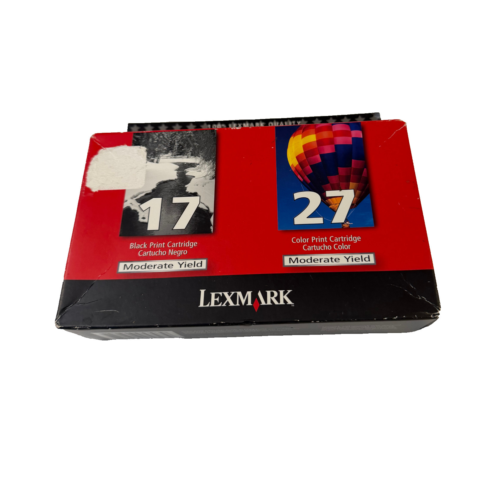 Genuine Lexmark 17 & 27 Black and Color Ink Cartridges Combo Pack (Sealed)