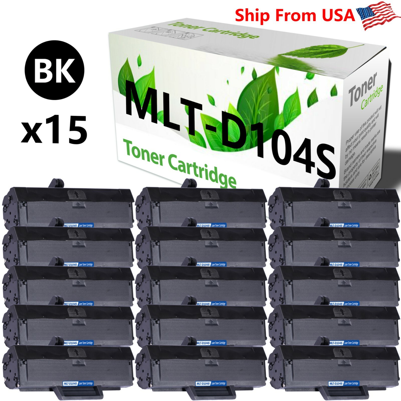 15PK Compatible MLT-D104S D104S Toner Cartridge For SCX-3218 Laser Printers