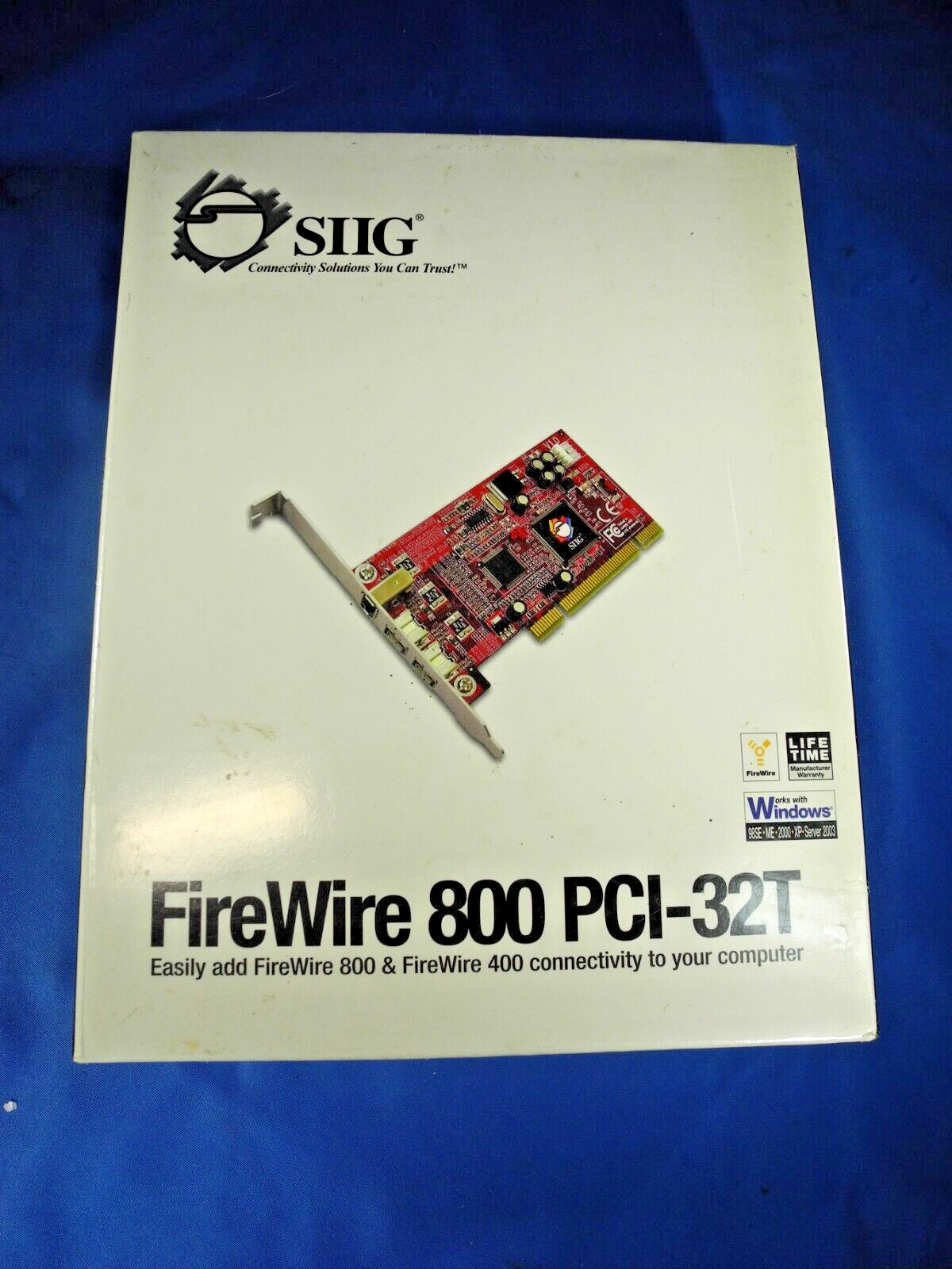 SIIG FIREWIRE HOST ADAPTER 800 PCI-32T (NEW IN SEALED BOX)