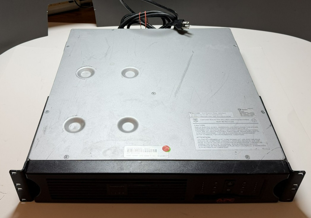 APC SUA1500RM2U Smart-UPS 1440VA 980W 120V UPS - No Battery. No Battery Caddy
