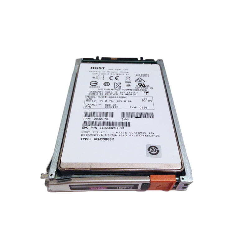 EMC 005051130 800GB 2.5" 6Gbps SAS SSD V4-2S6FX-800 V5-2S6FX-800 V6-2S6FX-800