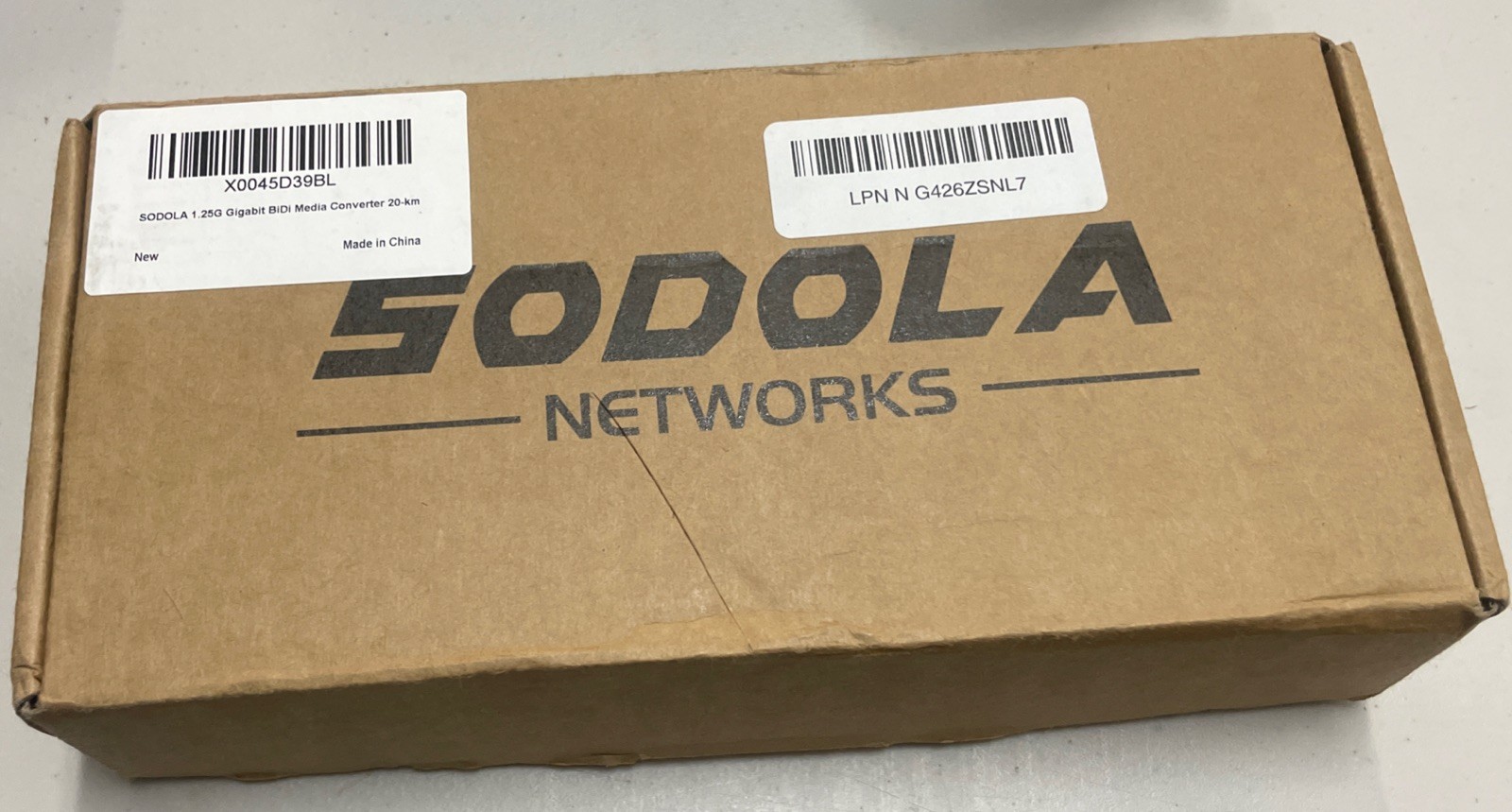 Sodola 1.25G BiDi Gigabit Ethernet Media Converter Pair Single Fiber 2pcs