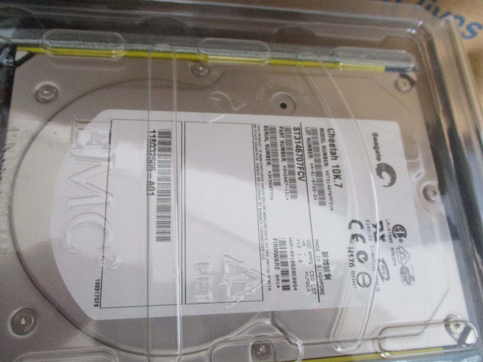 New EMC 005048581 146GB  10K  Hard Disk Drive  ST3146707fcv