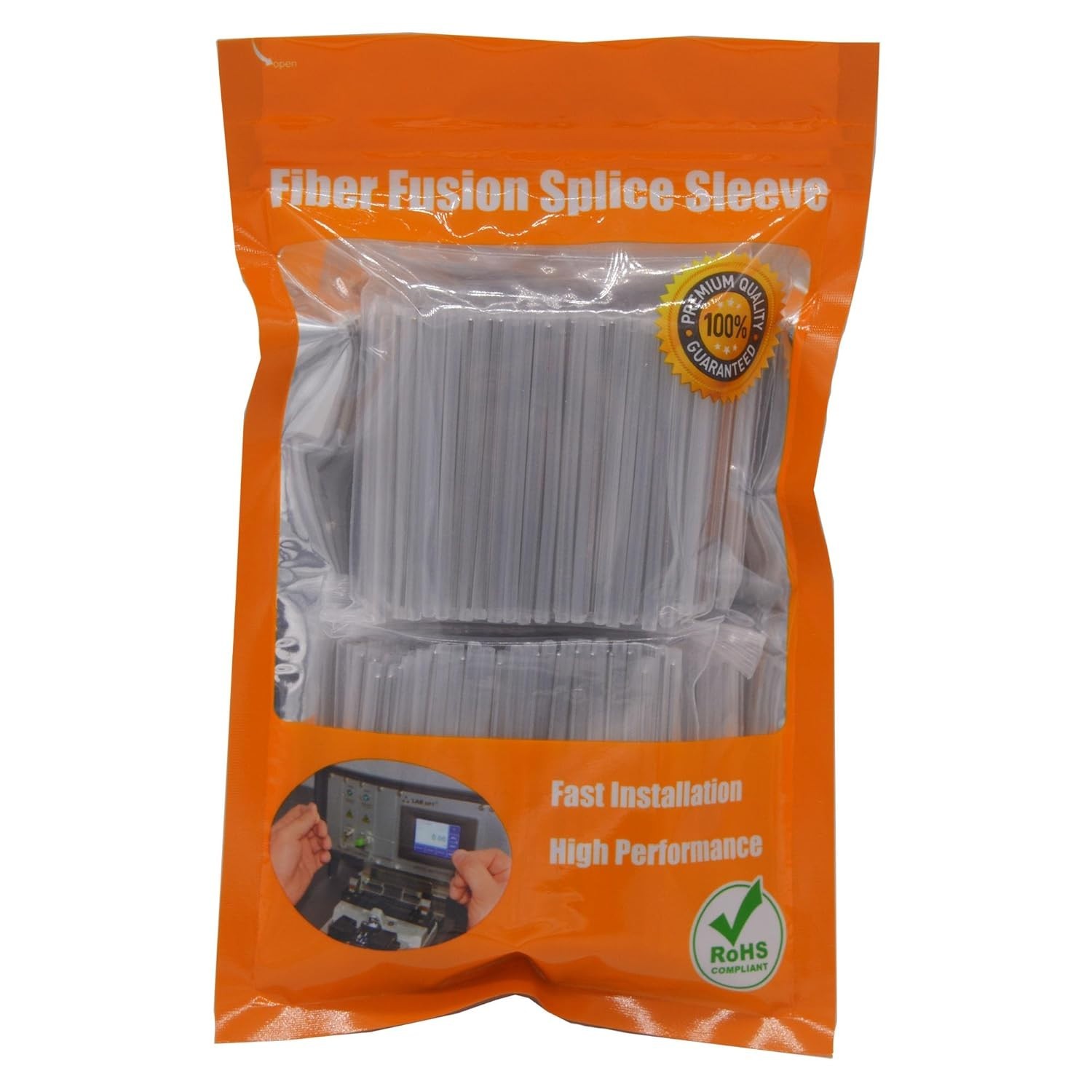 Preshrunk Fiber Optic Fusion Splice Protection Sleeves Dia 2.5mm x 45mm(L)400PCS