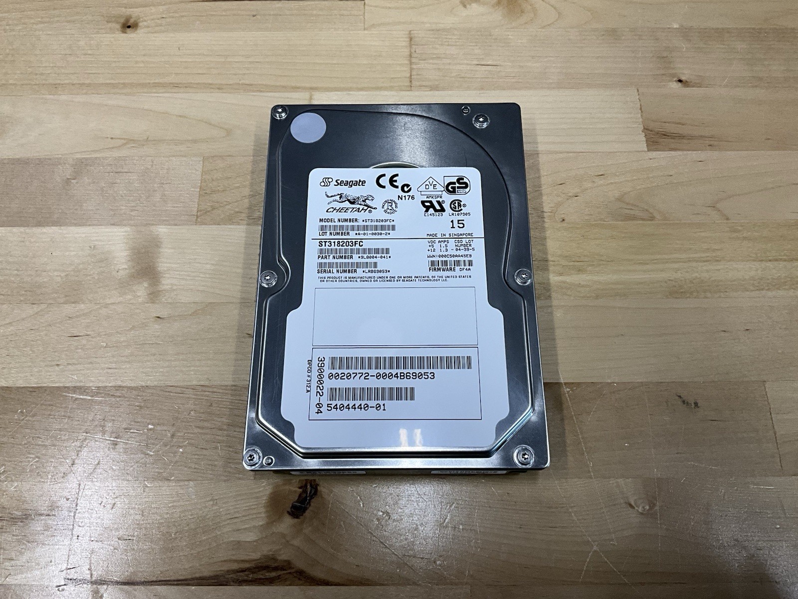 Seagate Cheetah 18.4GB 10K RPM Fibre Channel 3.5" HDD ST318203FC Sun 540-4440