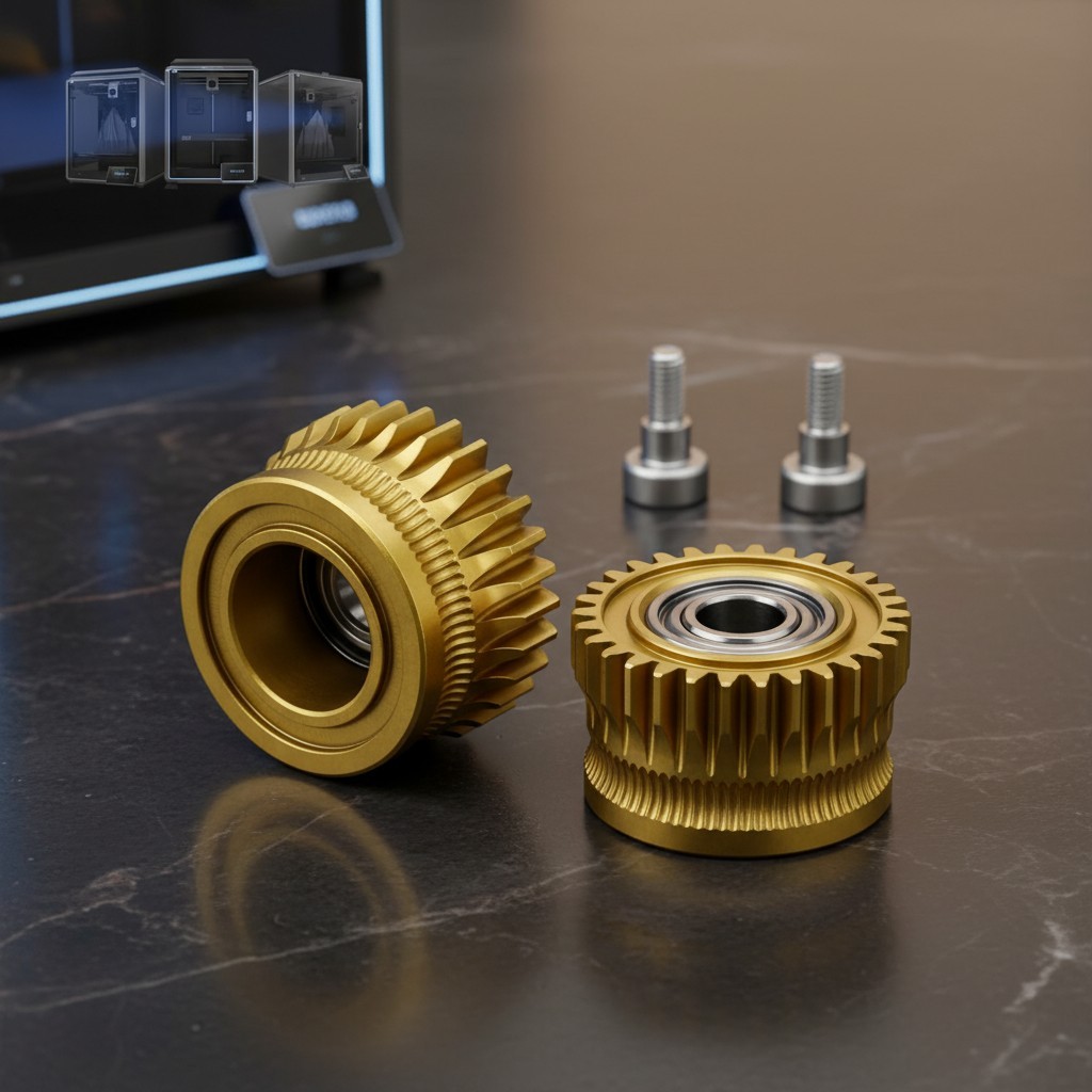 Durable Steel Extruder Gears for Creality K1 Max 3D Printer » High Quality