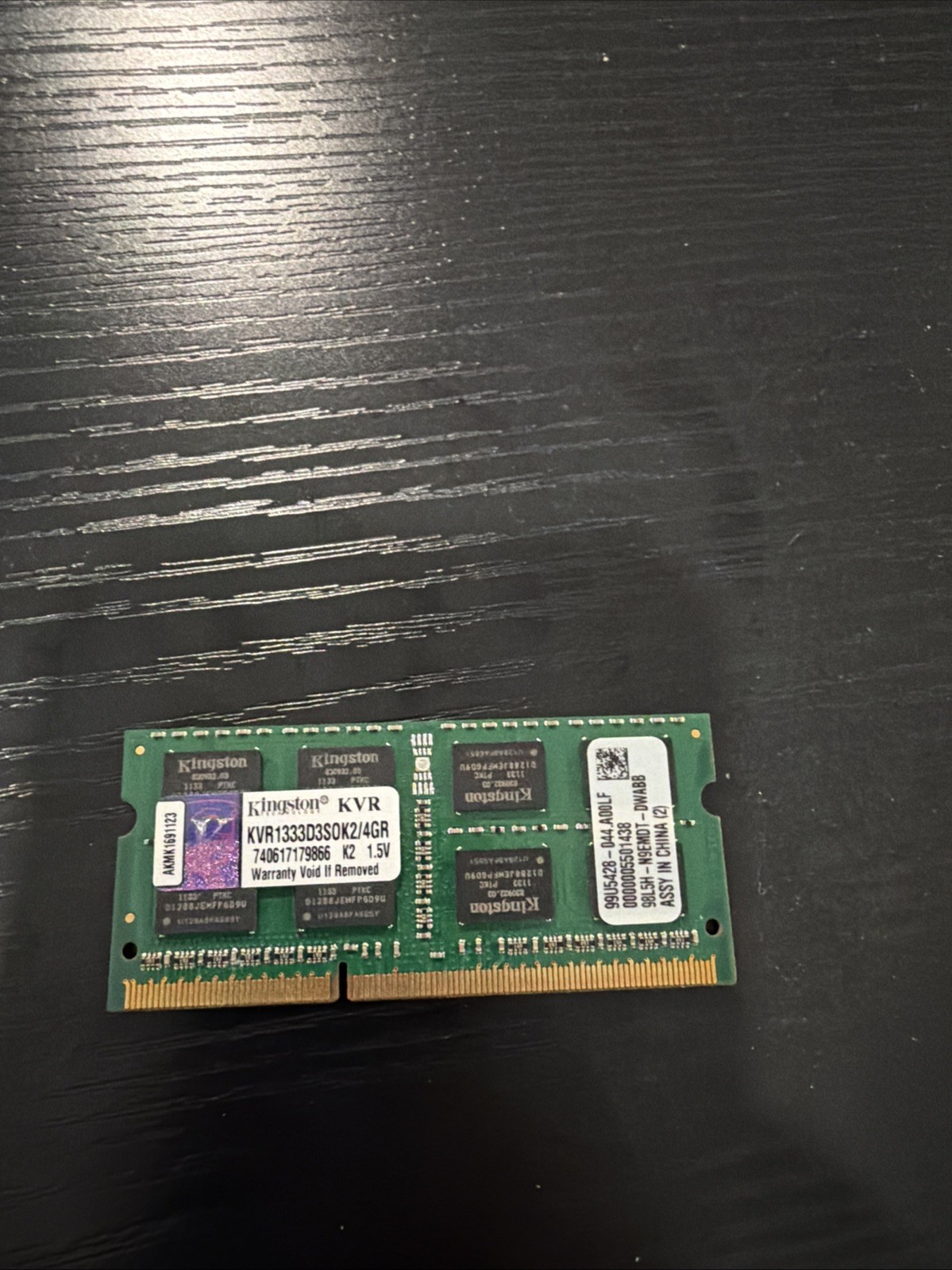 Kingston KVR1333D3S0K2/8GR 4GB PC3-10600 1333MHz 204pin Laptop Memory SODIMM