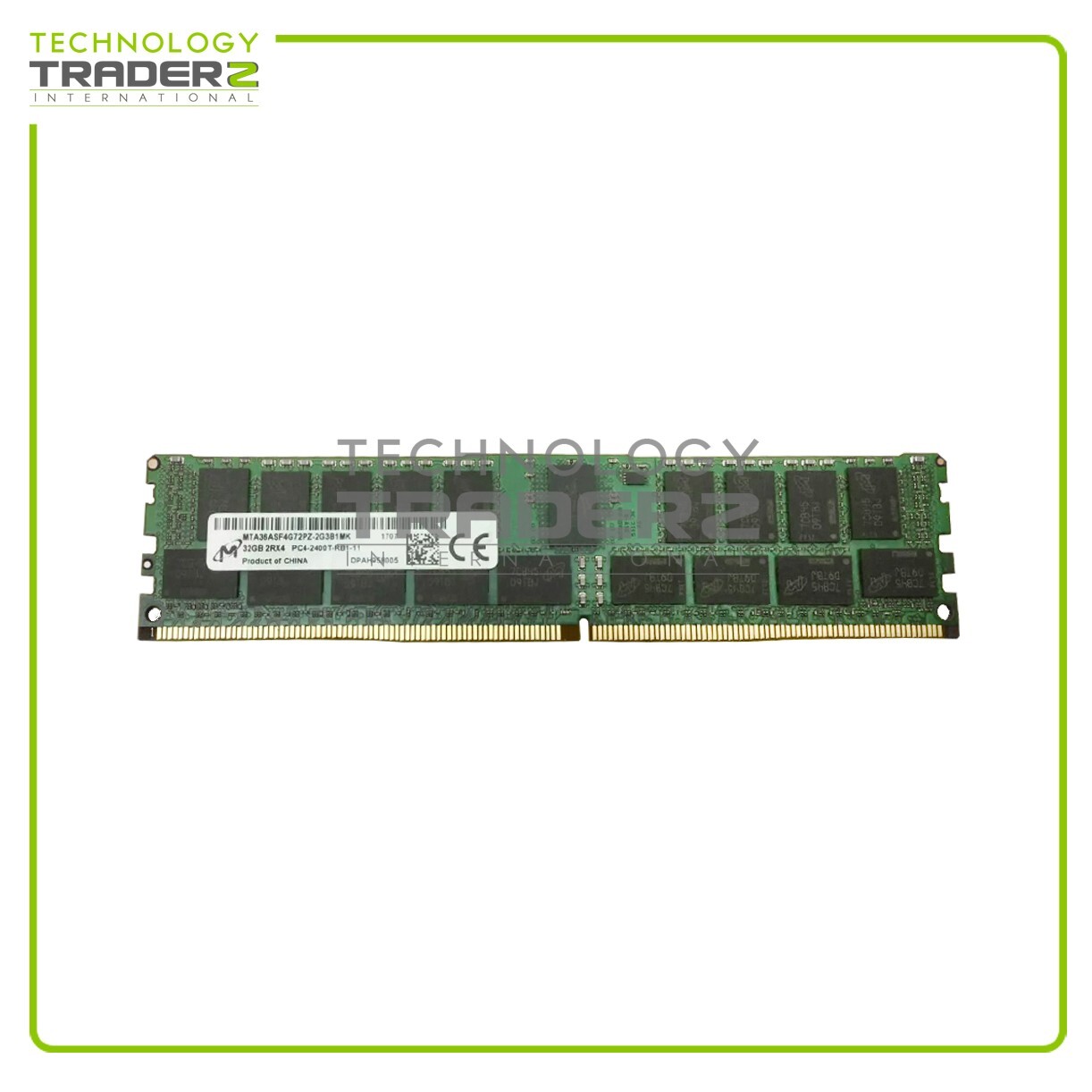 MTA36ASF4G72PZ-2G3 Micron 32GB PC4-19200 DDR4-2400MHz ECC Dual Rank Memory