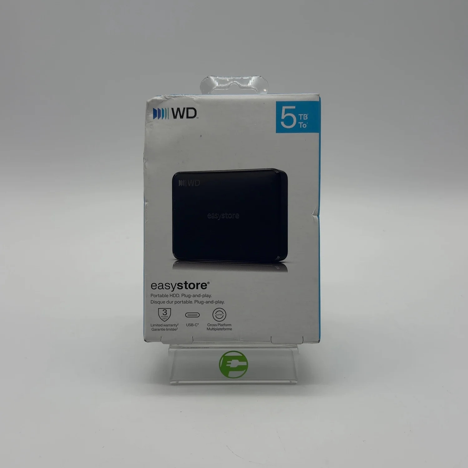 New Western Digital WD easystore 5TB USB-C WDBR8M0050BBK-WESN