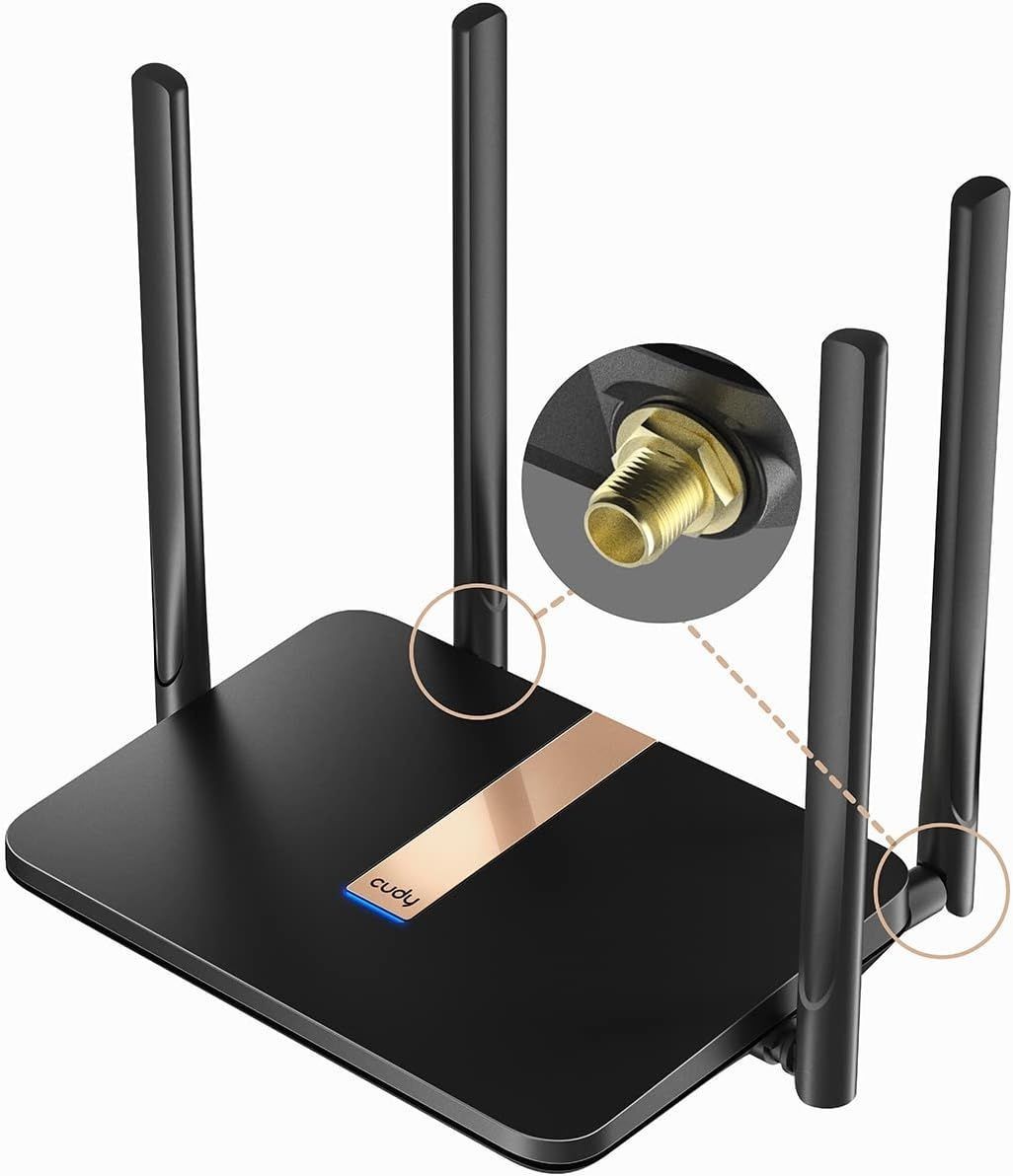 Cudy LT500D AC1200 Dual Band Unlocked 4G LTE 4-Port WiFi Router 5GHz Sealed